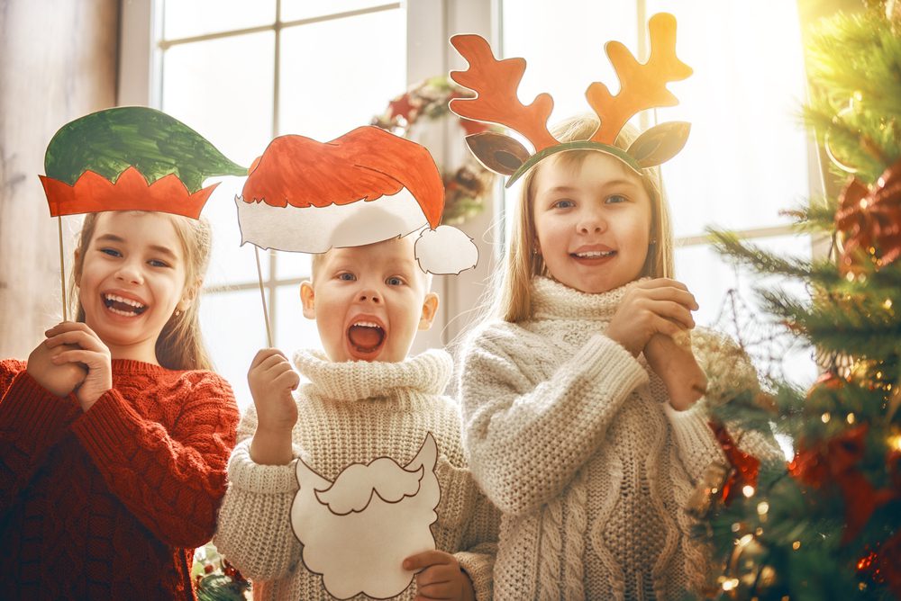 children at Christmas